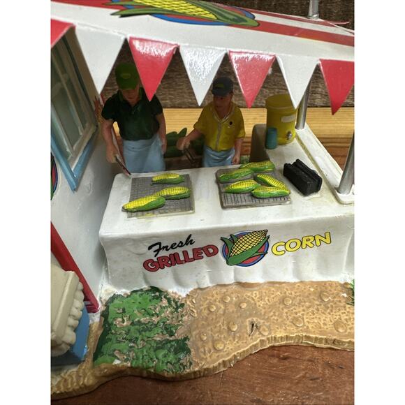 Lemax Carnival Corn Stand Amusement Park Booth Decor Village Collection In Box - Picture 5 of 7